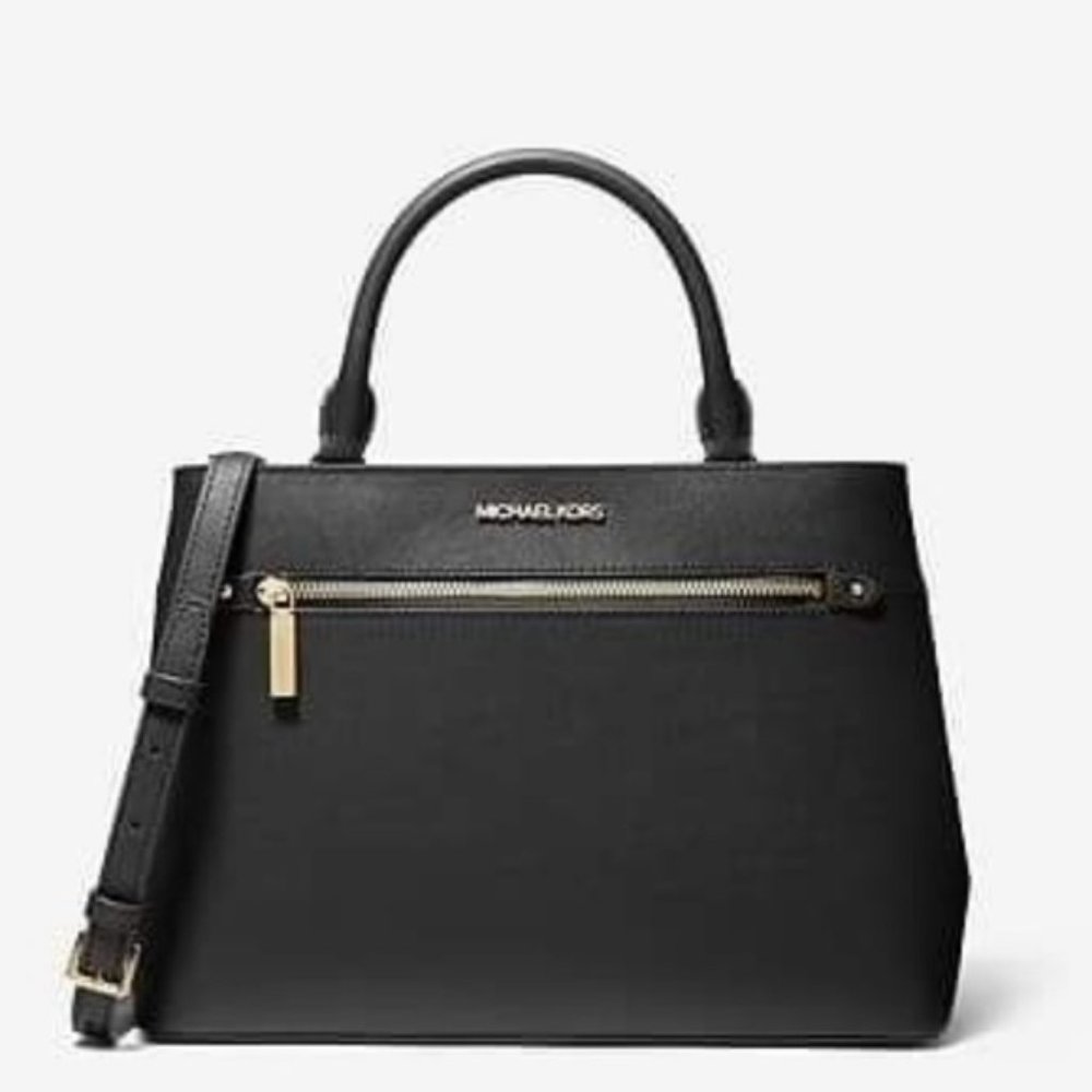 Michael Kors Hailee Medium Satchel Leather Bag